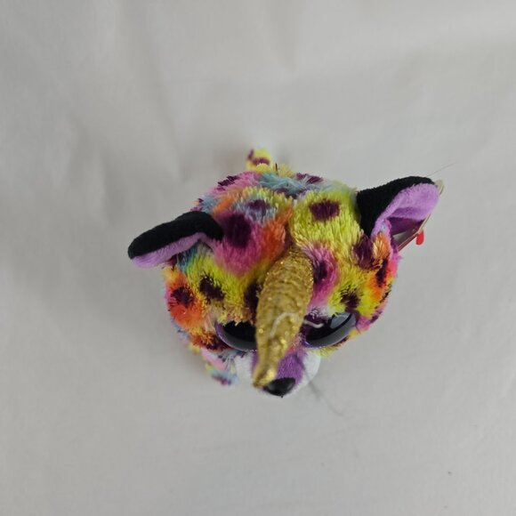 Ty Beanie Boos GISELLE the 6" Unicorn Leopard Horn Stuffed Animal Toy Plush  New - Picture 2 of 7